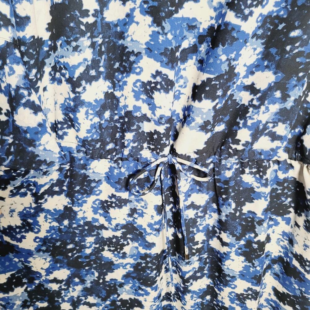 Lauren Ralph Lauren Dress Womens 8 Floral Drawstring Belted Lined Stretch - Picture 6 of 14